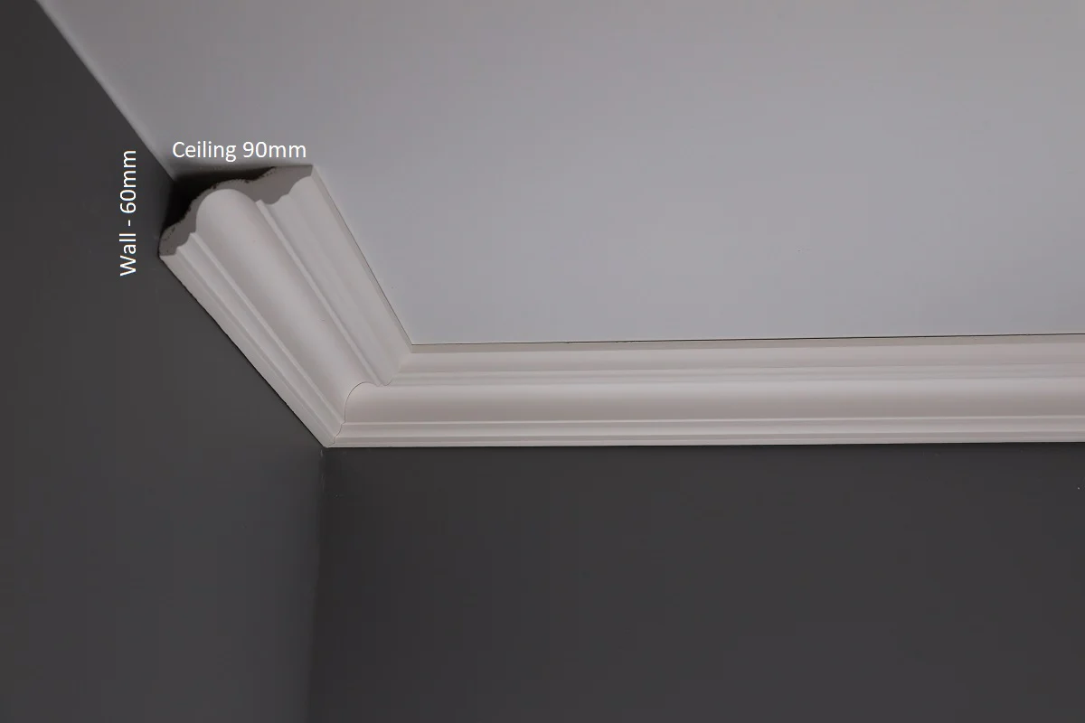DM1850 Plaster Victorian coving (Wall 60mm – Projection 90mm) - Image 2
