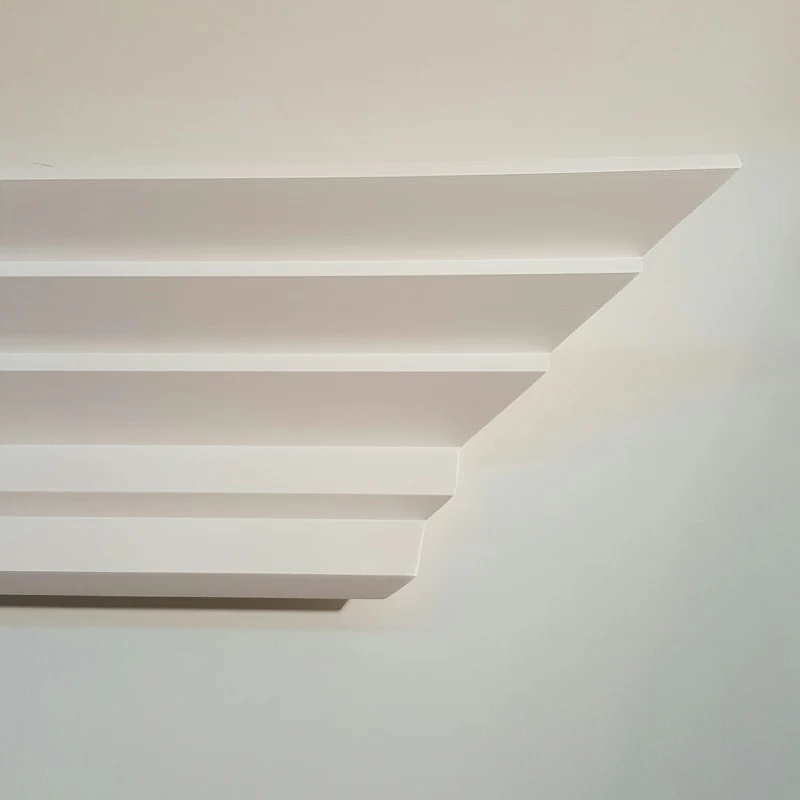 DM1933 Plaster Art Deco Cornice Five Step (Ceiling 160mm x 100mm Wall) - Image 2