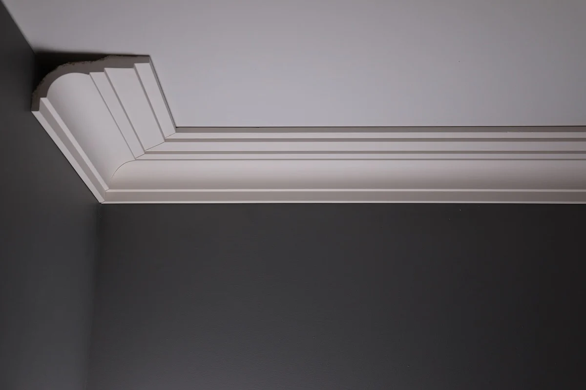 DM1934 Stepped Coving Art Deco Cornicing (Ceiling 165mm x 80mm Wall)
